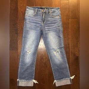 Liverpool Distressed The Girlfriend Ankle Jeans